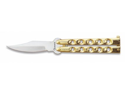 Nůž motýlek Albainox 02054-D zlatý