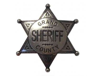 Odznak šerifa okresu Grand stříbrný č.113/NQ
