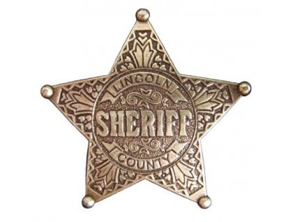Odznak Sheriff zlatý č.104