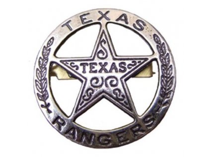 Odznak Texas Ranger stříbrný č.102