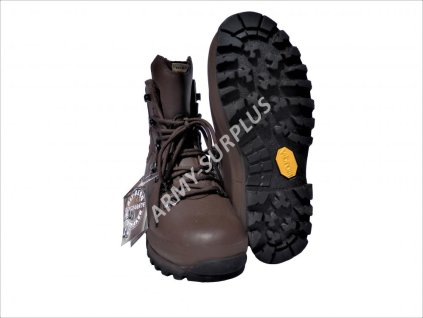 Boty britské kožené Alt-Berg Defender Combat desert hnědé Vibram Velká Británie originál