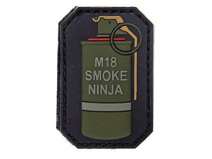 Nášivka PVC m18 smoke ninja Velcro