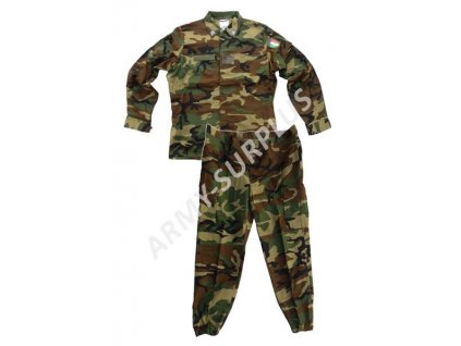 Komplet uniforma bojová blůza a kalhoty M92 Woodland Itálie originál