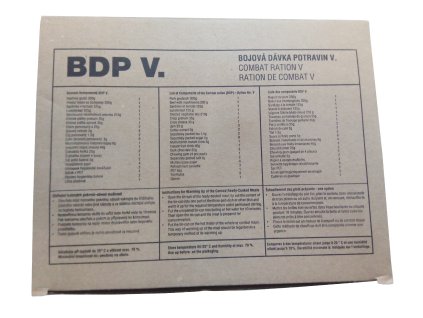BDP bojová dávka potravin AČR (MRE, KDP) orignál