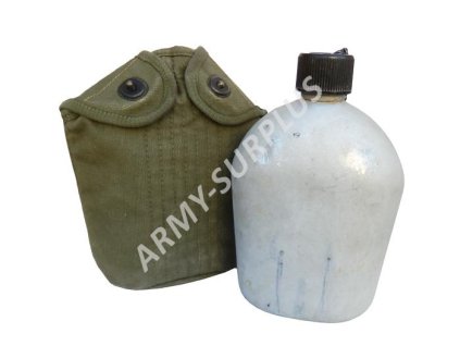 Polní láhev (čutora) s obalem US hliník válečná WWII originál