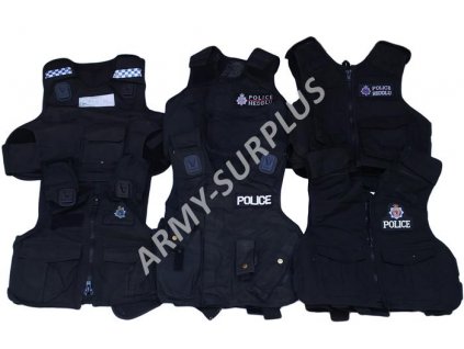 Taktická vesta Policie Velká Británie britská černá originál