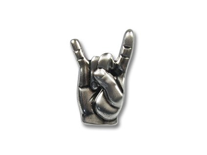 Odznak (pins) 22mm Rock-Hand (paroháč)