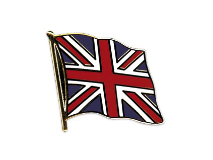 Odznak (pins) 20mm britský praporek Velká Británie