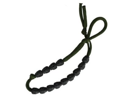 Krokoměr Ranger s černými lebkami Skull Bead Klick Counter