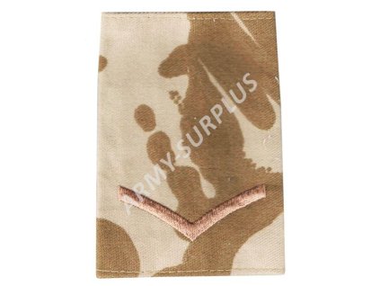 Hodnost výložka Velká Británie DPM Desert Lance Corporal