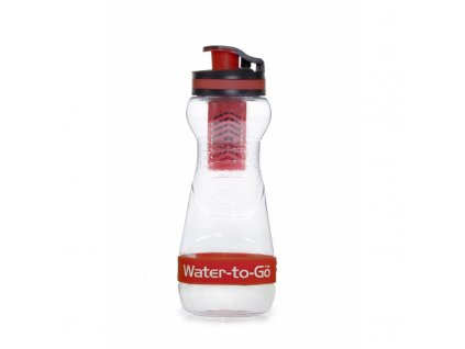 Water-to-Go filtrační láhev 50cl červená (láhev s filtrem 3v1)