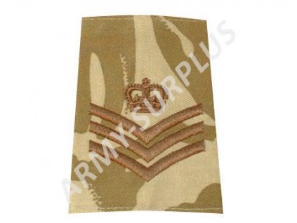 Hodnost výložka Velká Británie DPM desert Staff/Colour Sergeant