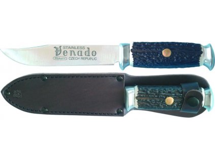 Dýka lovecká Venado nůž s koženým pouzdrem Mikov 376-NH-6