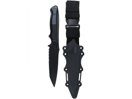 Nůž tréninkový Tanto Plastic Airsoft Knife Kombat s pouzdrem černý