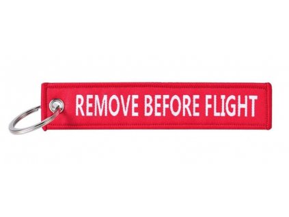 Přívěšek na klíče (letecká plomba) REMOVE BEFORE FLIGHT