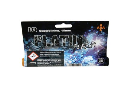 Světelné efekty Platin Flash pro plynové a signální pistole 10x jiskřící stříbrná kometa
