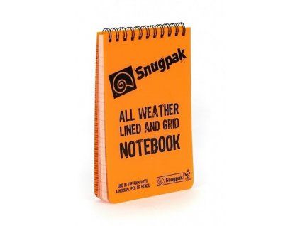 Voděodolný zápisník / sešit / notes Snugpak A6 oranžový