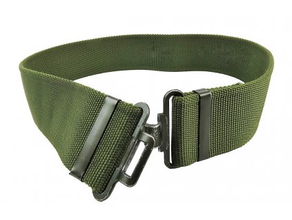 Opasek britský 95 Working Belt Velká Británie kovová spona oliv originál