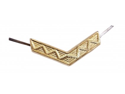 Odznak ČSLA kolejnička zlatavá litá