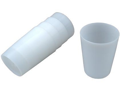 Hrnek plastový kelímek bílý WIKA Rakousko 200ml