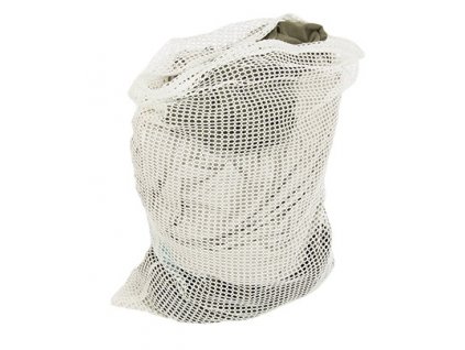 Pytel na prádlo bílý síťovaný vak transportní Velká Británie originál