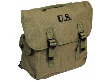 Malá polní US Musette Bag M36 Repro SEMS 1942 bavlněná khaki