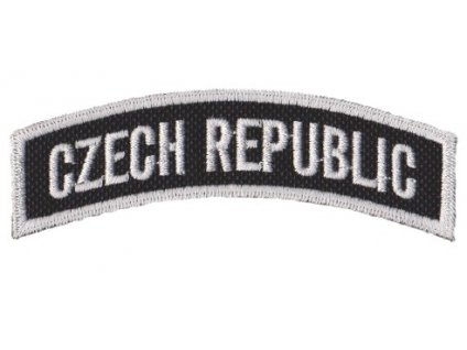 Nášivka Česká republika bílá - oblouk A-50 sz