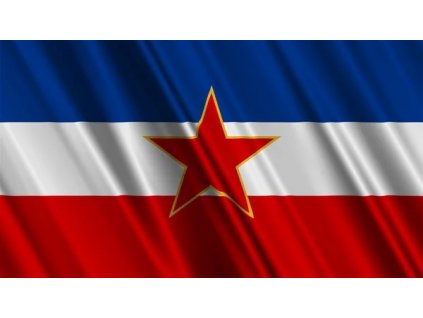 Vlajka Jugoslávie 1945–1991 Jugoslavija 90x150cm č.234