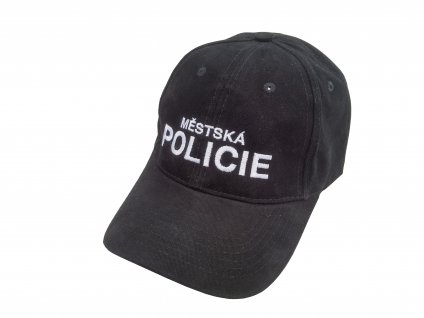 Čepice kšiltovka baseball Městská Policie bílý nápis