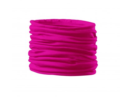 Nákrčník Twister neon pink růžová (multifunkční šátek)