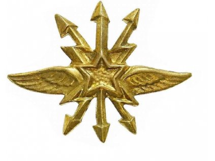 Odznak rozlišovací ČSLA spojovací vojsko zlatový originál