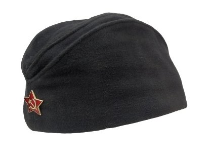 Čepice lodička černá námořní s odznakem Rusko originál