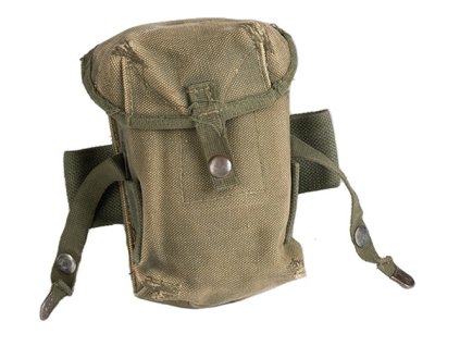 Pouzdro bavlněné na zásobníky M16 sumka styl US M56 Řecko originál