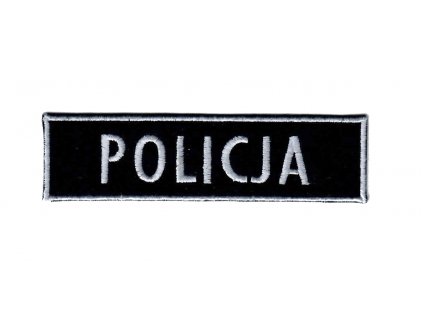 Nášivka policie Polsko POLICJA nápis