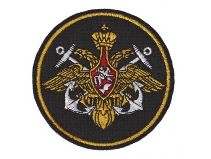 Nášivka Ruská orlice černá-žlutá námořní D-28