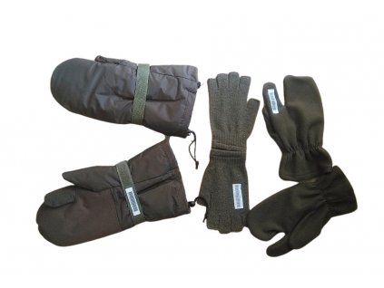 Zimní rukavice AČR kombinované tříprsté originál