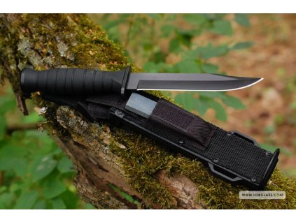 Taktický útočný nůž Kandar N-140 s pouzdrem a brouskem