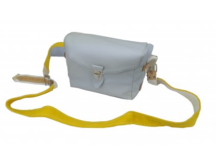 Taška přes rameno chlebník Československo D-6 světle šedá retro