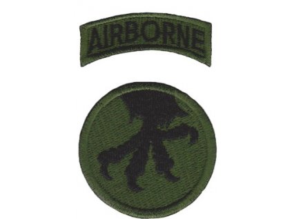 Nášivka 17th Airborne Division pařát bojová polní E-14