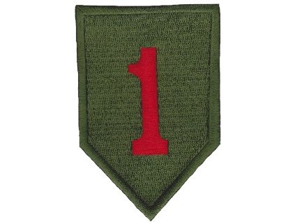Nášivka Jednička červená 1. pěší divize First Expeditionary Division E-10