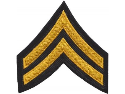 Nášivka hodnost US Corporal - desátník - barevná E-21