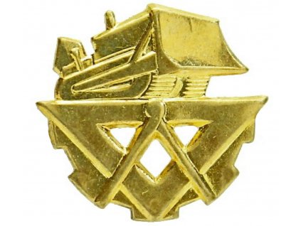 Odznak rozlišovací zlatový pro stavební vojsko (zlatý) AČR