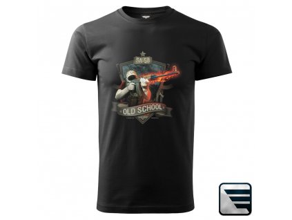MARS & ARMS tričko s potiskem  SA 58 Stará škola samopal vz.58