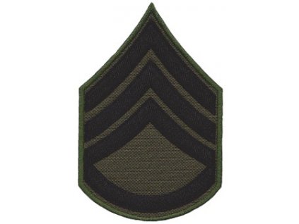 Nášivka hodnost US Staff Sergeant - štábní seržant bojová polní E-32