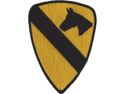 Nášivka 1st Cavalry Division 1. jezdecká divize (USA) barevná E-40