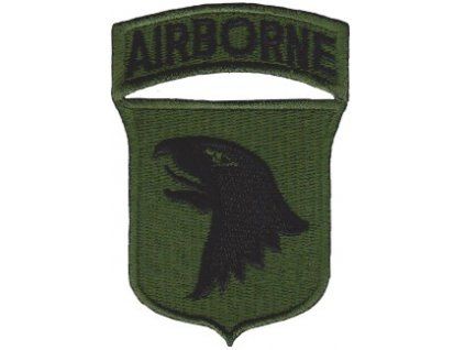 Nášivka AIRBORNE 101. výsadková divize oliv E-37