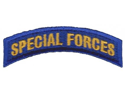 Nášivka SPECIAL FORCES nápis barevnáE-49