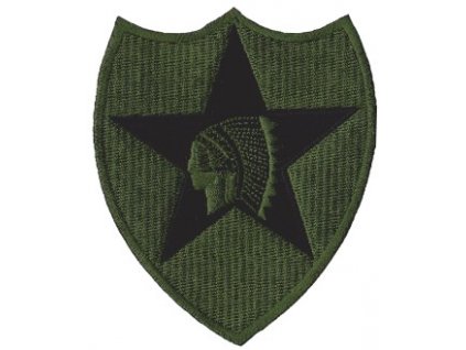 Nášivka Indián 2nd. Infantry Division velká bojová polní E-6