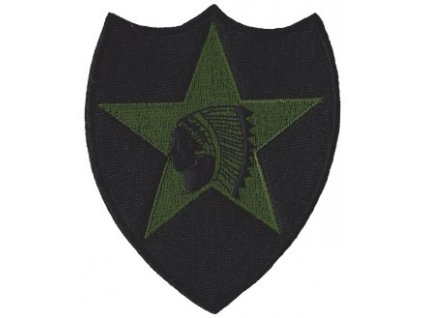 Nášivka Indián 2nd. Infantry Division velká bojová polní E-7