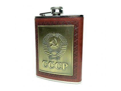 Likérka CCCP retro (pleskačka, placatice, placatka) 8oz. (240ml) nerez